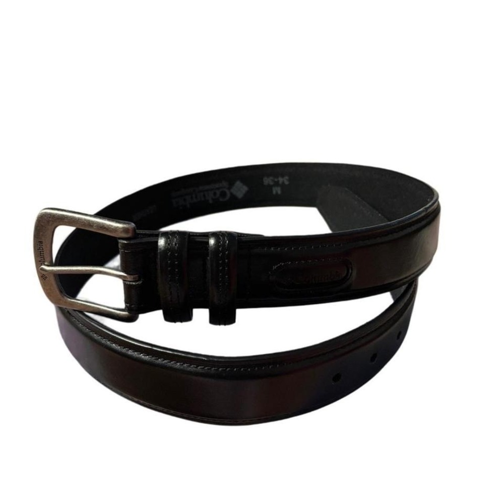 Columbia Belt‎ Mens Black Leather Medium M 34-36, Office Streetwear Accessories